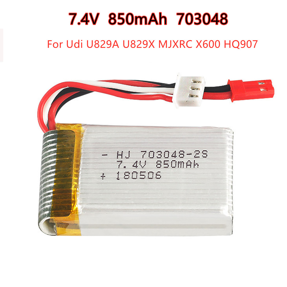 1-5pcs  2s 7.4V 850mAh 703048  - Rc Hobby Hub 评论和价格