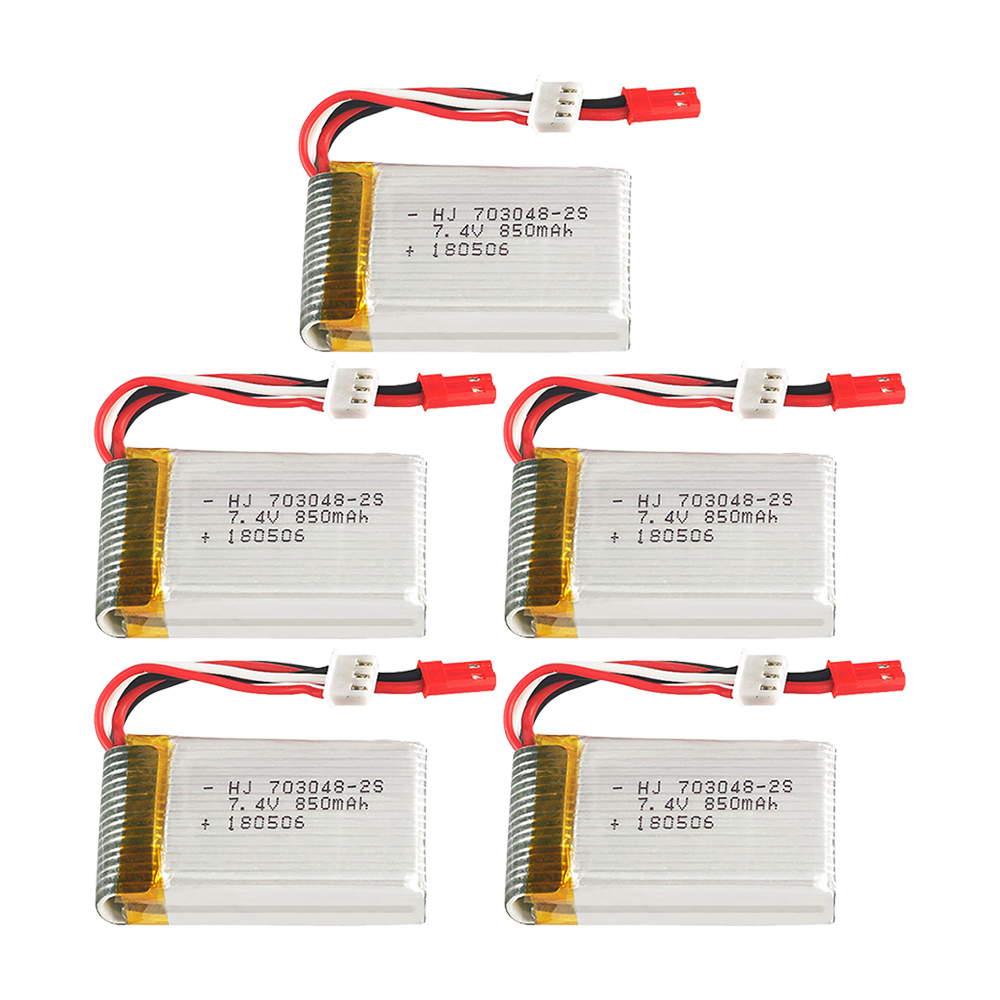1-5pcs  2s 7.4V 850mAh 703048  - Rc Hobby Hub 评论和价格