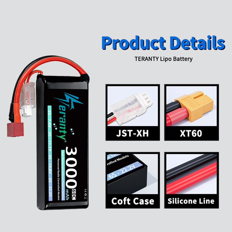 TERANTY 2S 3000mAh Lipo Batter - Rc Hobby Trucks 评论和价格