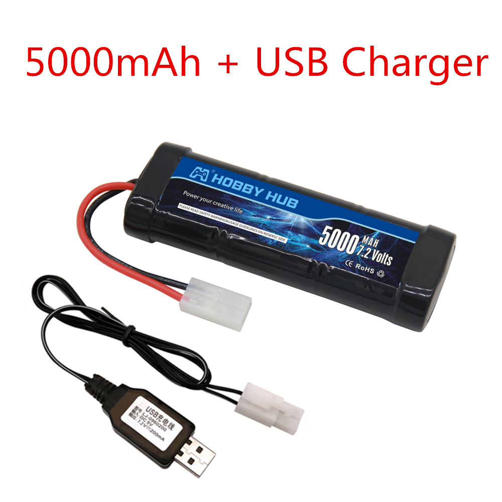 New 7.2V Battery 5000/6800mAh  - Rc Hobby Trucks 评论和价格