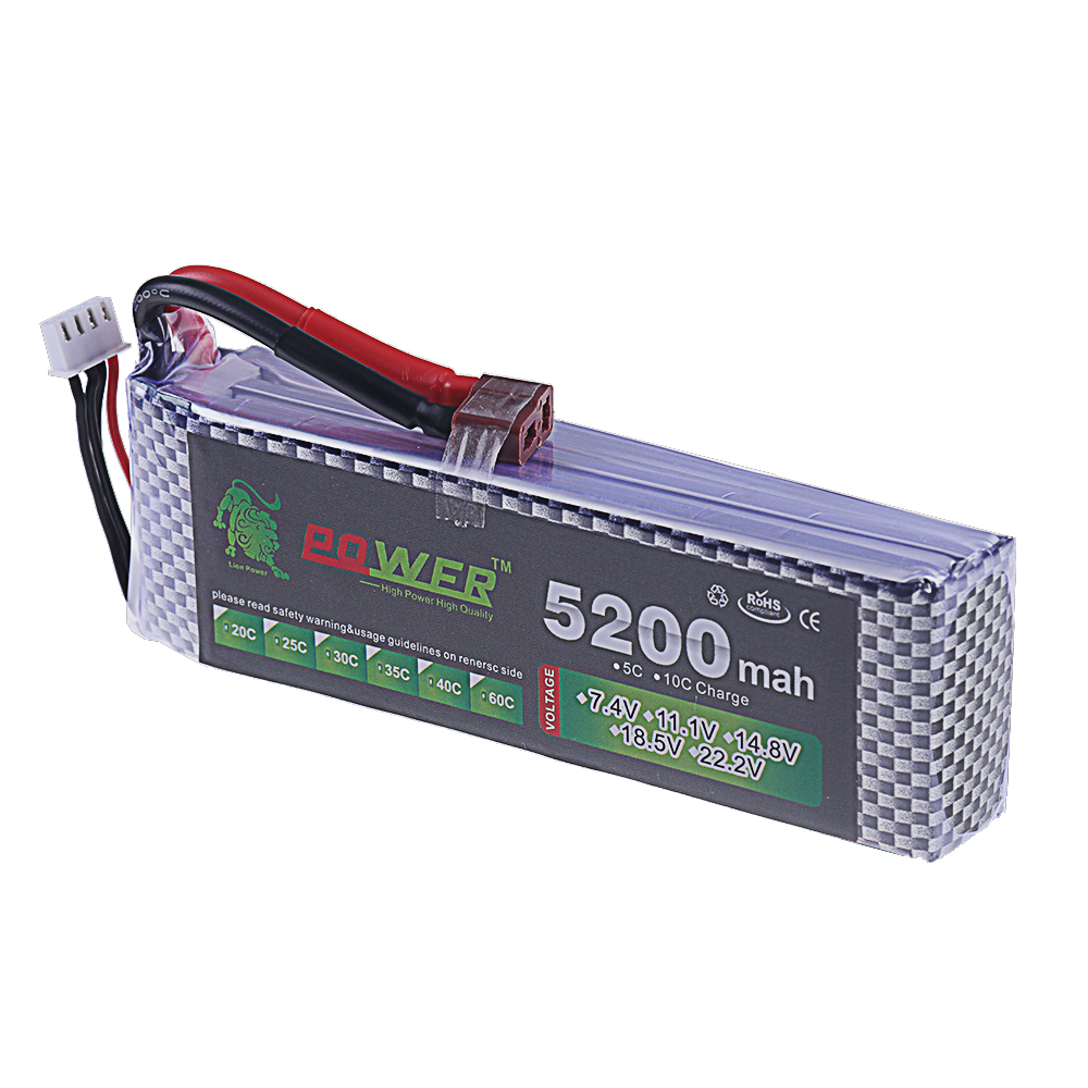 3S Lipo Battery 11.1V 5200mah  - Rc Hobby Hub 评论和价格