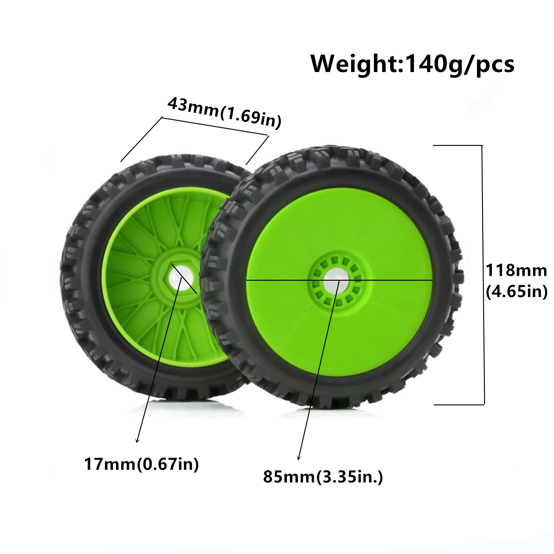 RC 1/8 Buggy Tires and Wheels  - Rc Hobby Trucks 评论和价格